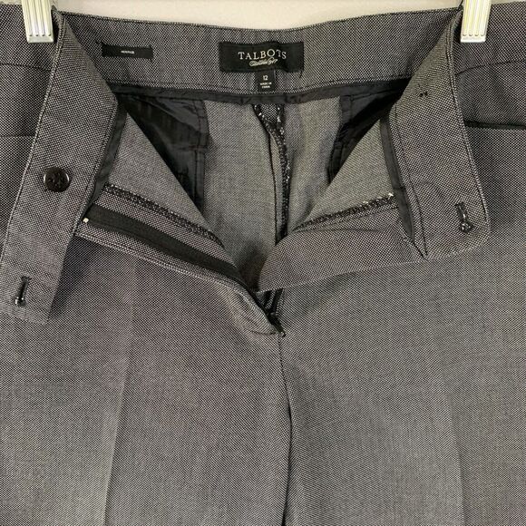 Talbots Heritage Pants Women 12 Chino Casual Business Cropped Corpcore Polka Dot - Picture 8 of 9